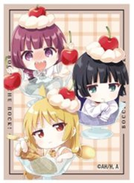 画像1: 【予約：3月24日(火)20時まで】カーテン魂／(株)キース　ぼっち・ざ・ろっく！　スリーブ（伊地知星歌＆PAさん＆廣井きくり／さくらんぼほいっぷ／イラスト なもり） (1)