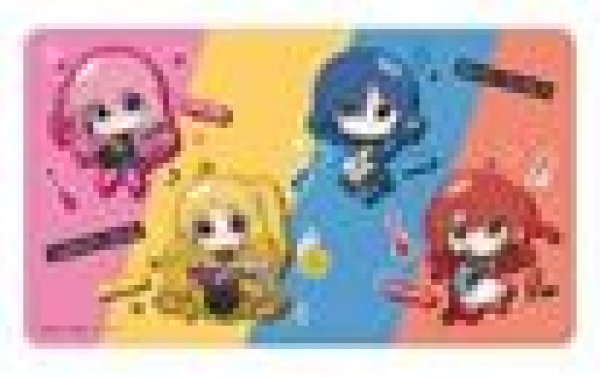 画像1: 【予約：3月30日(月)20時まで】アルマビアンカ　アニメ「ぼっち・ざ・ろっく！」 むーらんさんイラスト 集合 ライブ衣装ver. マルチデスクマット (1)