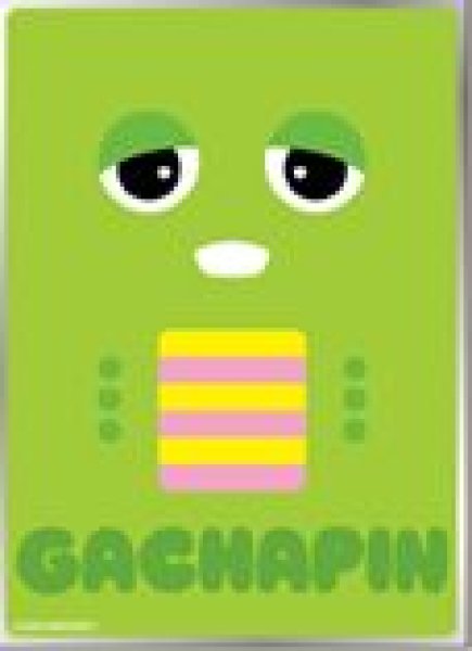 画像1: 【予約：4月7日(火)20時まで】エンスカイ　ガチャピン・ムック キャラクタースリーブ　ガチャピン フェイス(EN-1639） (1)