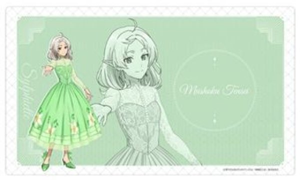 画像1: 【予約：4月7日(火)20時まで】カーテン魂／(株)キース　無職転生III 〜異世界行ったら本気だす〜　ラバーマット（シルフィエット／5周年） (1)