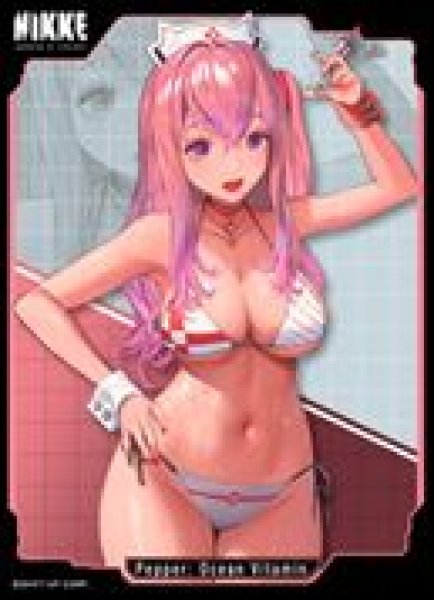 画像1: 【予約：4月7日(火)20時まで】ムービック　きゃらスリーブコレクション　マットシリーズ　勝利の女神:NIKKE　「ペッパー：オーシャンビタミン」(No.MT2323) (1)