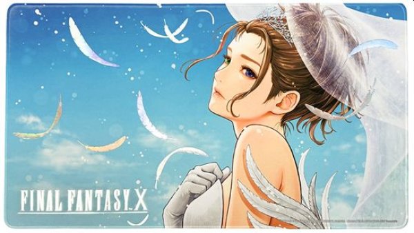 画像1: 【予約：5月13日(水)20時まで】スクエアエニックス　プレイマット ファイナルファンタジーX ユウナ Wedding Dress 箔押しVer. (1)