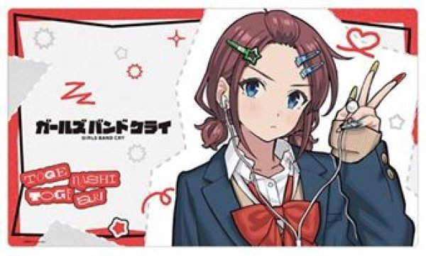 画像1: 【予約：5月24日(日)20時まで】カーテン魂／(株)キース　ガールズバンドクライ　描き下ろしラバーマット（井芹仁菜／平成ギャル） (1)