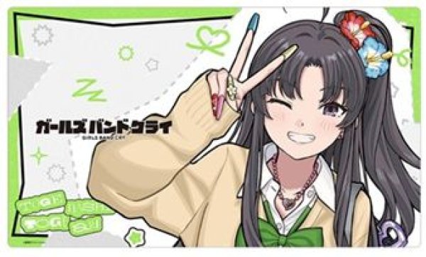画像1: 【予約：5月24日(日)20時まで】カーテン魂／(株)キース　ガールズバンドクライ　描き下ろしラバーマット（安和すばる／平成ギャル） (1)