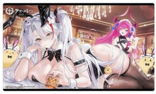 画像1: 【予約：5月24日(日)20時まで】カーテン魂／(株)キース　アズールレーン　ラバーマット（プリンツ・オイゲン＆メークレンブルク） (1)