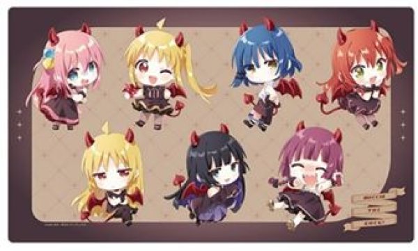 画像1: 【予約：5月26日(火)20時まで】カーテン魂／(株)キース　ぼっち・ざ・ろっく！　ラバーマット（悪魔A／イラスト なもり） (1)