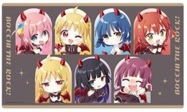 画像1: 【予約：5月26日(火)20時まで】カーテン魂／(株)キース　ぼっち・ざ・ろっく！　ラバーマット（悪魔B／イラスト なもり） (1)