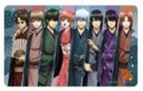 画像1: 【予約：5月31日(日)20時まで】アルマビアンカ　銀魂 描き下ろし 集合 片面花柄和装ver. マルチデスクマット (1)