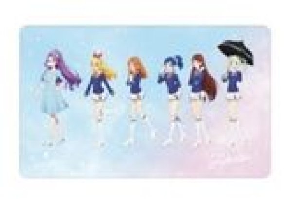 画像1: 【予約：6月7日(日)20時まで】アルマビアンカ　アイカツ！ 10th STORY 〜未来へのSTARWAY〜 描き下ろし 集合 歩みver. マルチデスクマット (1)