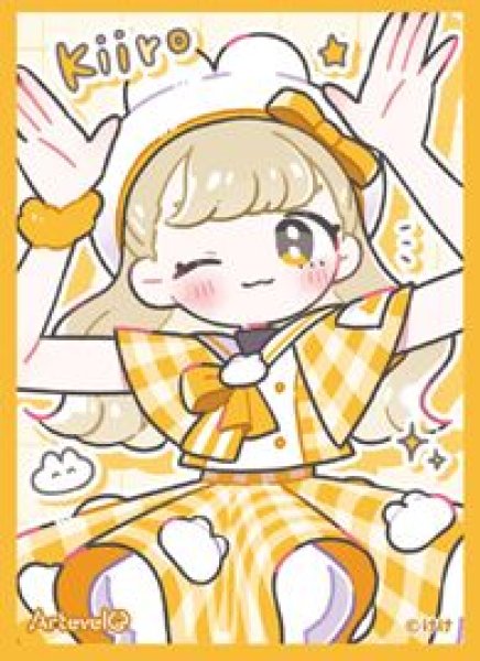 画像1: 【予約：6月16日(火)20時まで】ムービック　Arteveloカードスリーブ　けけ　「うさcoちゃんズ きいろ」（art-027） (1)