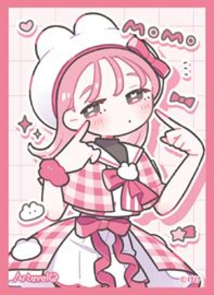 画像1: 【予約：6月16日(火)20時まで】ムービック　Arteveloカードスリーブ　けけ　「うさcoちゃんズ もも」（art-028） (1)