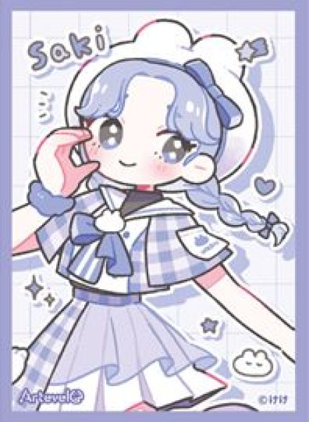 画像1: 【予約：6月16日(火)20時まで】ムービック　Arteveloカードスリーブ　けけ　「うさcoちゃんズ さき」（art-029） (1)