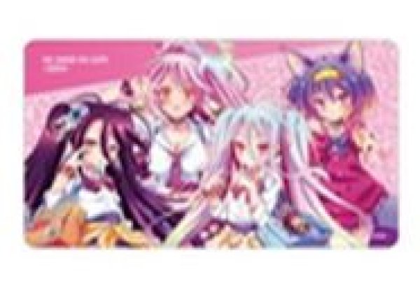 画像1: 【予約：6月21日(日)20時まで】アルマビアンカ　ノーゲーム・ノーライフ ゼロ 描き下ろし 集合 ギャル制服ver. マルチデスクマット (1)
