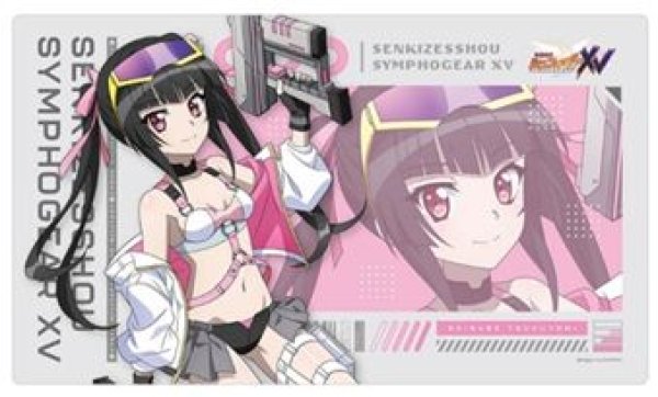 画像1: 【予約：6月21日(日)20時まで】カーテン魂／(株)キース　戦姫絶唱シンフォギアＸＶ　描き下ろしラバーマット（調／サイバーミリタリー） (1)