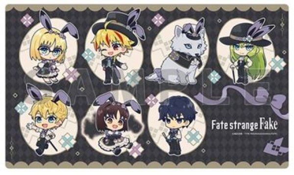 画像1: 【予約：6月23日(火)20時まで】カーテン魂／(株)キース　Fate/strange Fake　ラバーマット(ミニキャラ) (1)