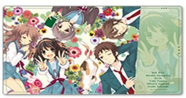 画像1: 【予約：6月23日(火)20時まで】シーズナルプランツ　涼宮ハルヒシリーズ デスクマット【SOS団】 (1)