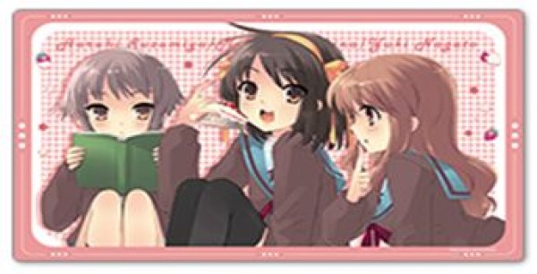 画像1: 【予約：6月23日(火)20時まで】シーズナルプランツ　涼宮ハルヒシリーズ デスクマット【ハルヒ＆みくる＆有希】 (1)