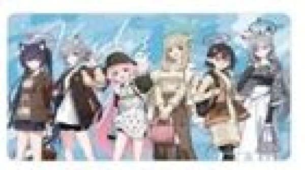 画像1: 【予約：7月4日(土)20時まで】アルマビアンカ　ブルーアーカイブ アビドス マルチデスクマット (1)