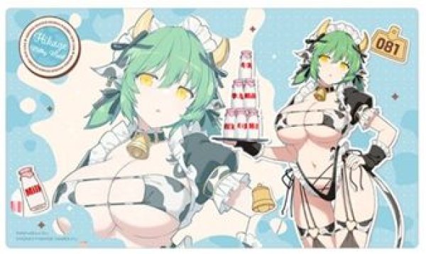 画像1: 【予約：7月5日(日)20時まで】カーテン魂／(株)キース　シノビマスター 閃乱カグラ NEW LINK　描き下ろしラバーマット（日影／ミルキーメイド） (1)
