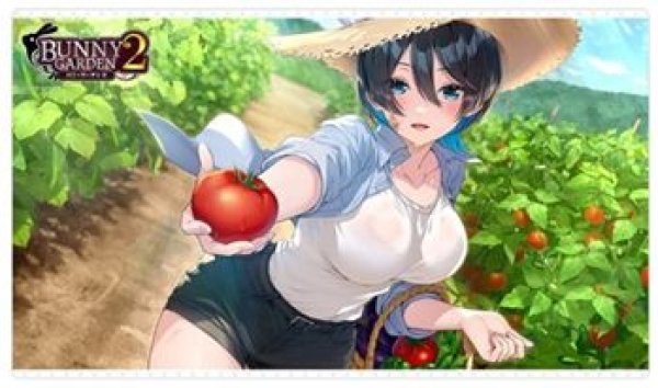 画像1: 【予約：7月6日(月)20時まで】カーテン魂／(株)キース　バニーガーデン2　ラバーマット（美羽香） (1)
