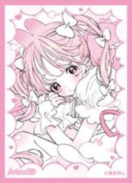 画像1: 【予約：7月12日(日)20時まで】ムービック　Arteveloカードスリーブ　棉きのし　「フリルうさぎちゃん」（art-032） (1)