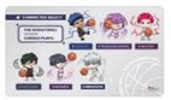 画像1: 【予約：7月28日(火)20時まで】アルマビアンカ　黒子のバスケ 集合 DOT DOT マルチデスクマット ver.B (1)