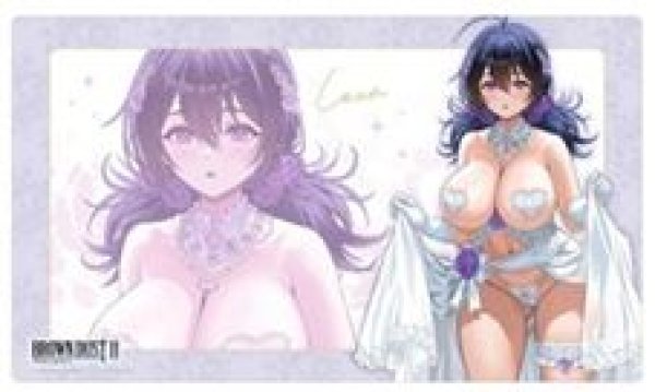 画像1: 【予約：8月10日(月)20時まで】カーテン魂／(株)キース　ブラウンダスト2　描き下ろしラバーマット（ロエン／ウエディング水着） (1)