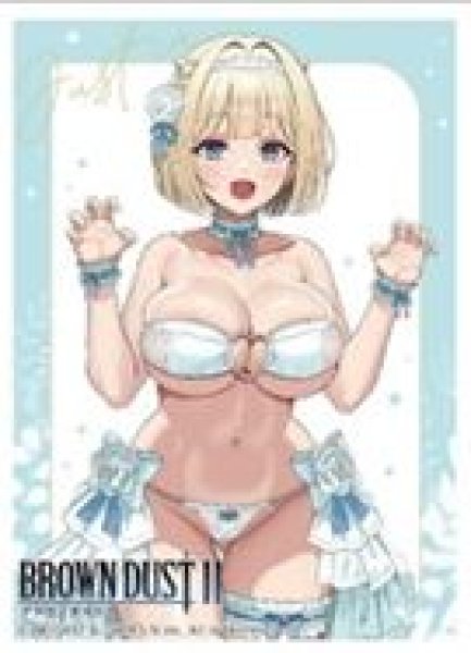 画像1: 【予約：8月10日(月)20時まで】カーテン魂／(株)キース　ブラウンダスト2　描き下ろしスリーブ（ユースティア／ウエディング水着） (1)