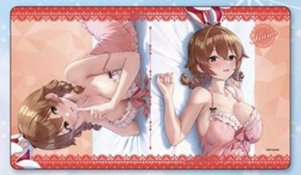 画像1: 【予約：8月11日(火)20時まで】ホビーストック　『バニーガーデン』　描き下ろしラバーマット 花奈 添い寝 ver. (1)