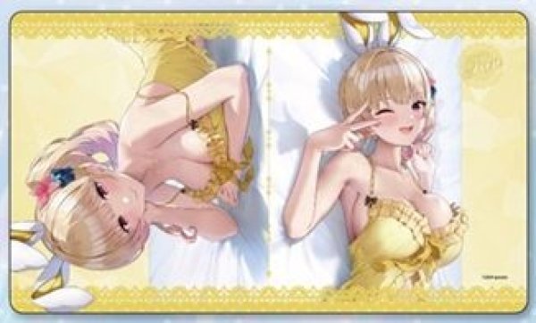 画像1: 【予約：8月11日(火)20時まで】ホビーストック　『バニーガーデン』　描き下ろしラバーマット 凜 添い寝 ver (1)