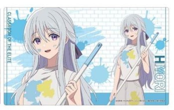 画像1: 【予約：8月18日(火)20時まで】(株)シーワン　ようこそ実力至上主義の教室へ ラバーマット 椎名ひより ペインターver (1)