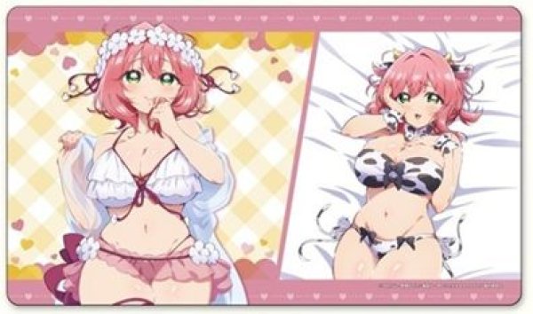 画像1: 【予約：8月18日(火)20時まで】ホビーストック　『君のことが大大大大大好きな100人の彼女』　描き下ろしラバーマット 花園羽香里 (1)