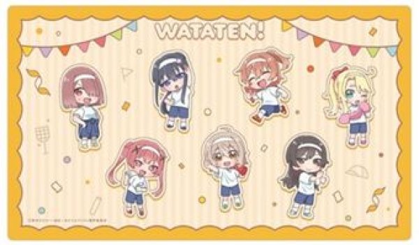 画像1: 【予約：8月26日(水)20時まで】カーテン魂／(株)キース　私に天使が舞い降りた！プレシャス・フレンズ　ラバーマット（ミニキャラ／運動会） (1)