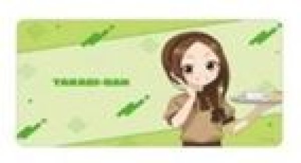 画像1: 【予約：9月8日(火)20時まで】アルマビアンカ　からかい上手の高木さん 描き下ろし 高木さん カフェ店員 お仕事体験ver. 第2弾 マルチデスクマット (1)