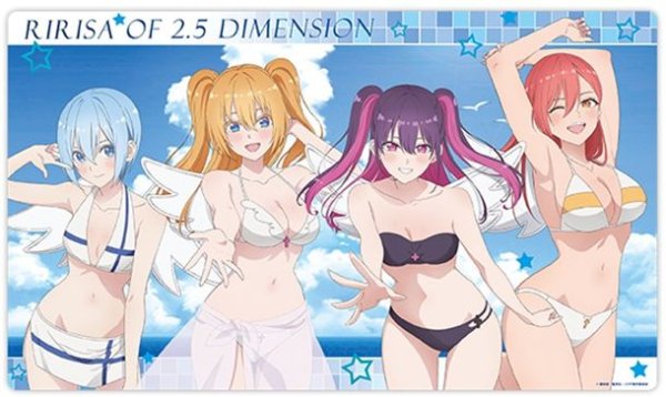 画像1: 【予約：9月8日(火)20時まで】シーズナルプランツ　TVアニメ「2.5次元の誘惑」描き下ろし デスクマット【水着ver.】 (1)