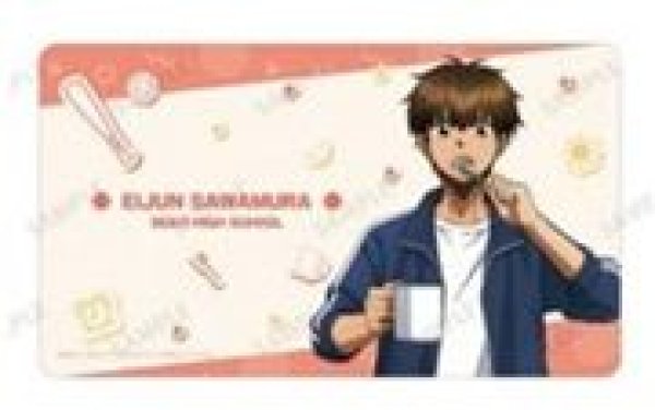 画像1: 【予約：9月20日(日)20時まで】アルマビアンカ　TVアニメ『ダイヤのA actII -Second Season-』 描き下ろし 沢村 栄純 朝の支度ver. マルチデスクマット (1)