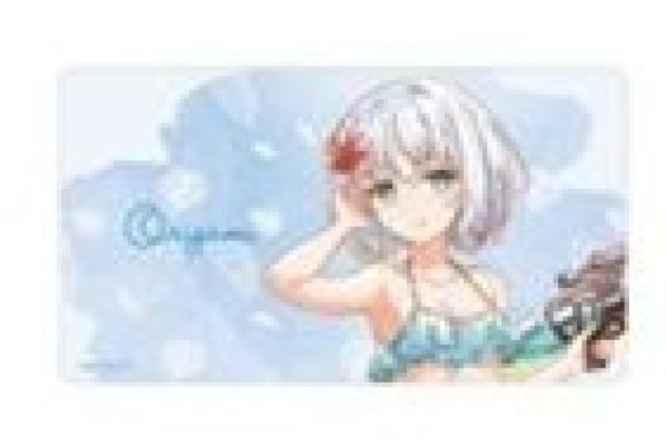 画像1: 【予約：9月22日(火)20時まで】アルマビアンカ　アニメ「デート・ア・ライブV」 描き下ろし 鳶一折紙 デート・ア・バカンスver. Ani-Art aqua label マルチデスクマット (1)