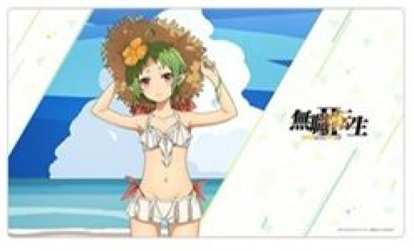 画像1: 【予約：9月22日(火)20時まで】カーテン魂／(株)キース　無職転生II 〜異世界行ったら本気だす〜　描き下ろしラバーマット（シルフィエット／水着）【再販】 (1)