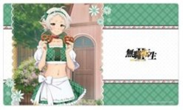 画像1: 【予約：9月22日(火)20時まで】カーテン魂／(株)キース　無職転生II 〜異世界行ったら本気だす〜　描き下ろしラバーマット（シルフィエット／ディアンドル）【再販】 (1)