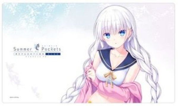 画像1: 【予約：9月22日(火)20時まで】カーテン魂／(株)キース　Summer Pockets REFLECTION BLUE　ラバーマット（鳴瀬しろは／夏フェス2025） (1)