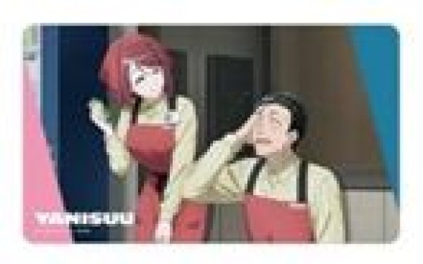 画像1: 【予約：10月3日(土)20時まで】アルマビアンカ　TVアニメ「スーパーの裏でヤニ吸うふたり」 描き下ろし 佐々木&山田 if ふたりが同じ職場だったらver. マルチデスクマット (1)