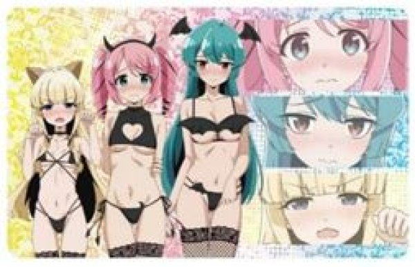 画像1: 【予約：10月10日(土)20時まで】(株)フォーカス　魔法少女にあこがれて デスクマット トレスマジア (サキュバスver) (1)