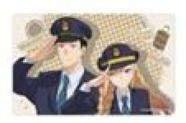 画像1: 【予約：10月11日(日)20時まで】アルマビアンカ　TVアニメ「その着せ替え人形は恋をする」Season 2 描き下ろし 喜多川 海夢&五条 新菜 駅員ver. マルチデスクマット (1)