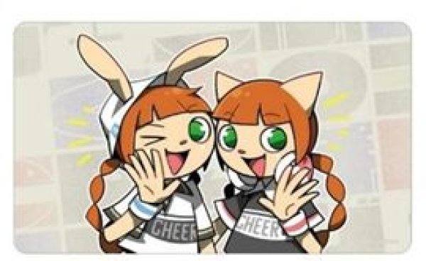 画像1: 【予約：10月11日(日)20時まで】アルマビアンカ　pop'n music High☆Cheers!! ミミ＆ニャミ マルチデスクマット (1)