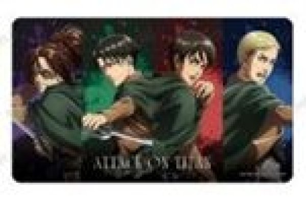 画像1: 【予約：10月11日(日)20時まで】アルマビアンカ　TVアニメ『進撃の巨人』 描き下ろし 集合 戦う背中ver. 第2弾 マルチデスクマット (1)