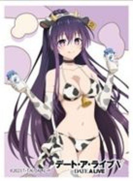 画像1: 【予約：10月11日(日)20時まで】カーテン魂／(株)キース　デート・ア・ライブV　描き下ろしスリーブ（夜刀神十香／牛柄水着） (1)