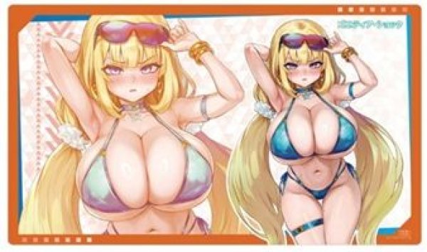 画像1: 【予約：10月13日(火)20時まで】カーテン魂／(株)キース　ゴエティア・ショック　ラバーマット（アリシア／水着） (1)