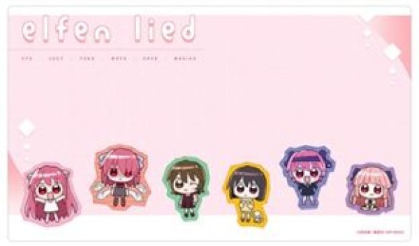 画像1: 【予約：10月24日(土)20時まで】カーテン魂／(株)キース　エルフェンリート　ラバーマット（ミニキャラ） (1)