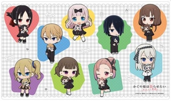 画像1: 【予約：10月25日(日)20時まで】カーテン魂／(株)キース　かぐや様は告らせたい　ラバーマット（Tiny Friends） (1)