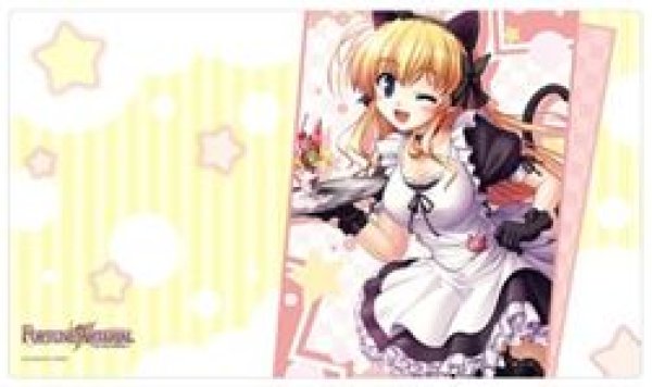画像1: 【予約：10月25日(日)20時まで】カーテン魂／(株)キース　FORTUNE ARTERIAL　ラバーマット（千堂瑛里華/猫耳メイド） (1)